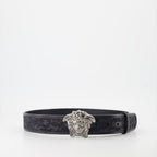 Gürtel Ceinture Medusa Barocco Versace Schwarz Homme