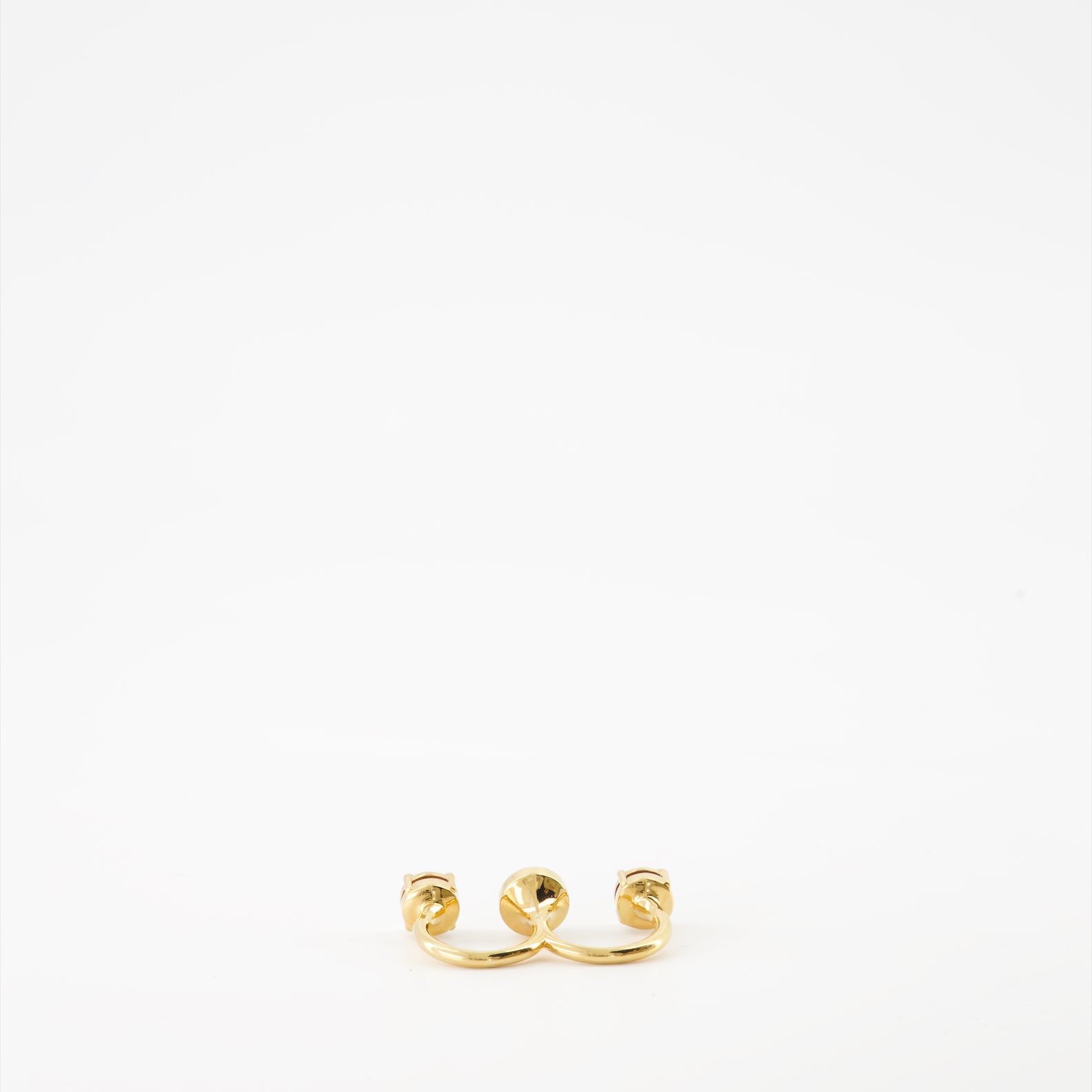 Bijoux Bague double Medusa Versace Doré Femme