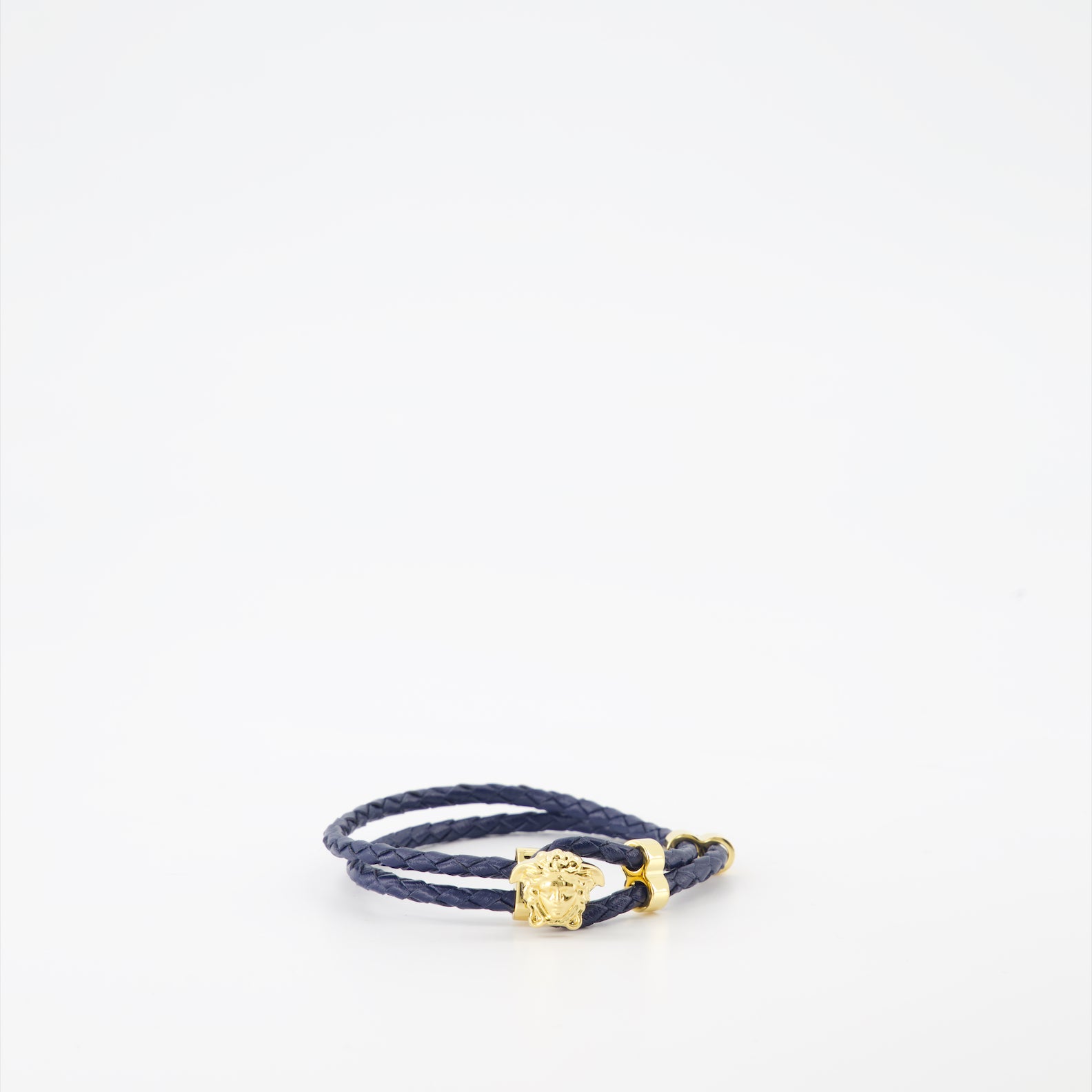 Braided leather bracelet