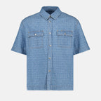 Hemden Chemise en denim Givenchy Blau Homme