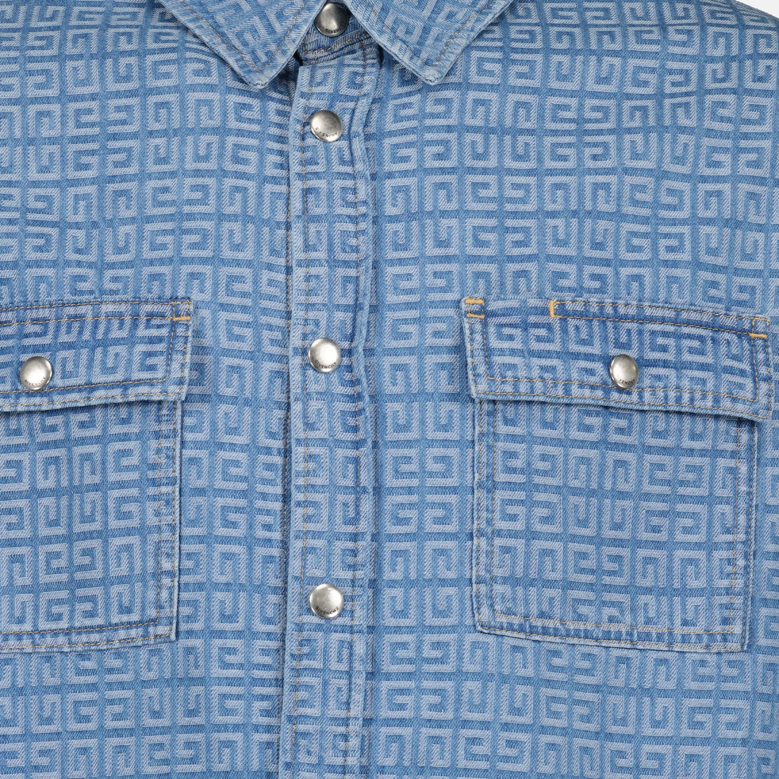 Hemden Chemise en denim Givenchy Blau Homme