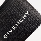 Kleine lederwaren Portefeuille en cuir micro 4G Givenchy Schwarz Homme