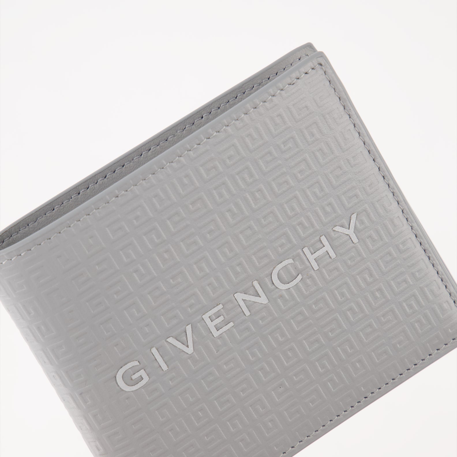 Small leather goods Micro 4G Leather Wallet Givenchy Gray Man