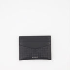 Petite maroquinerie Porte-cartes en cuir micro 4G Givenchy Noir Homme
