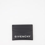 Petite maroquinerie Porte-cartes en cuir micro 4G Givenchy Noir Homme