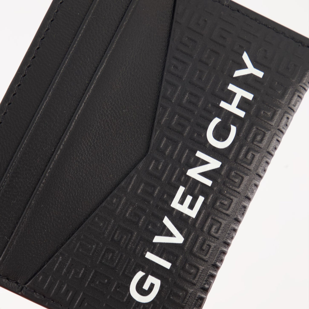 Petite maroquinerie Porte-cartes en cuir micro 4G Givenchy Noir Homme