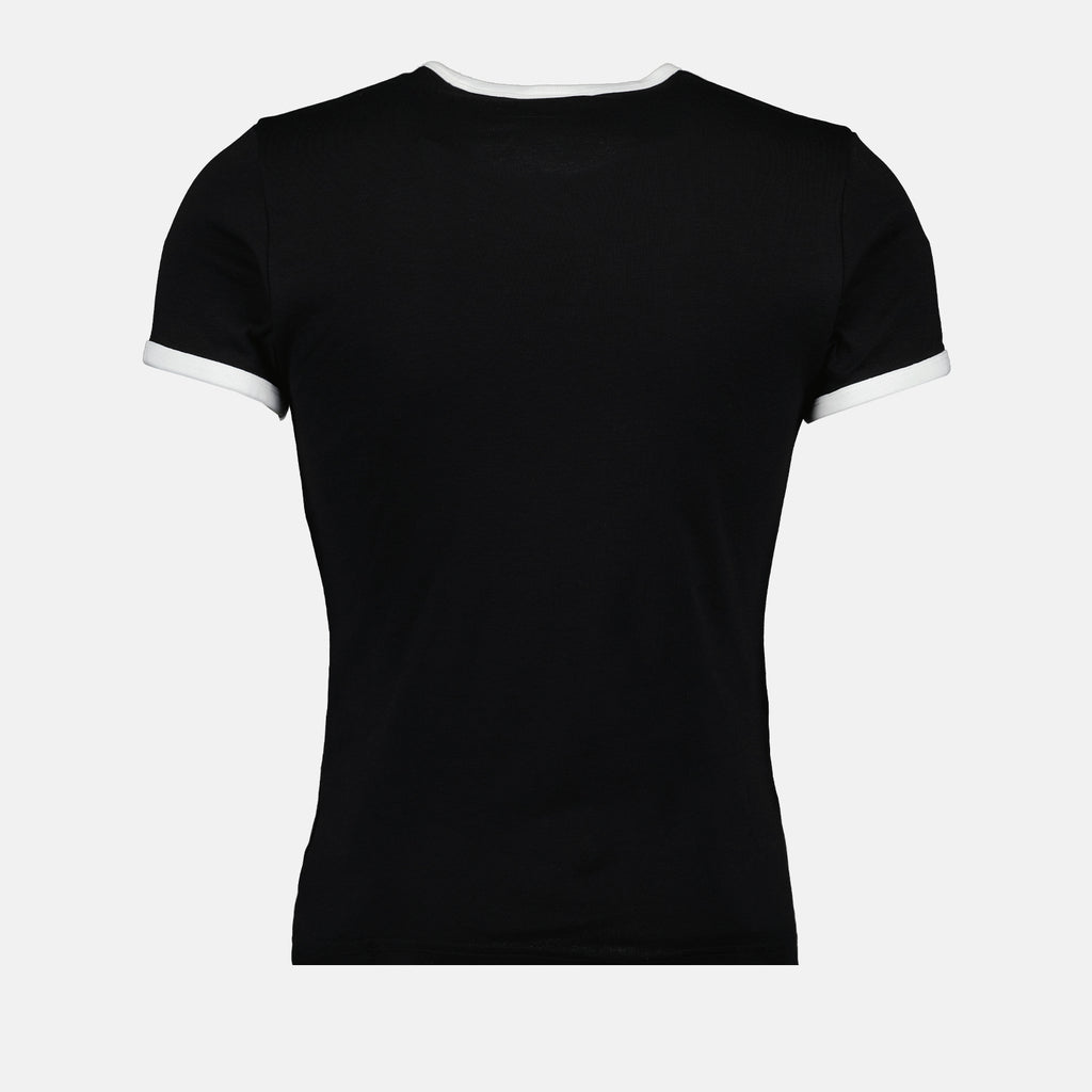 T-Shirts T-shirt contraste Réédition Courrèges Schwarz Homme