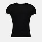 T-Shirts T-shirt contraste Réédition Courrèges Schwarz Homme