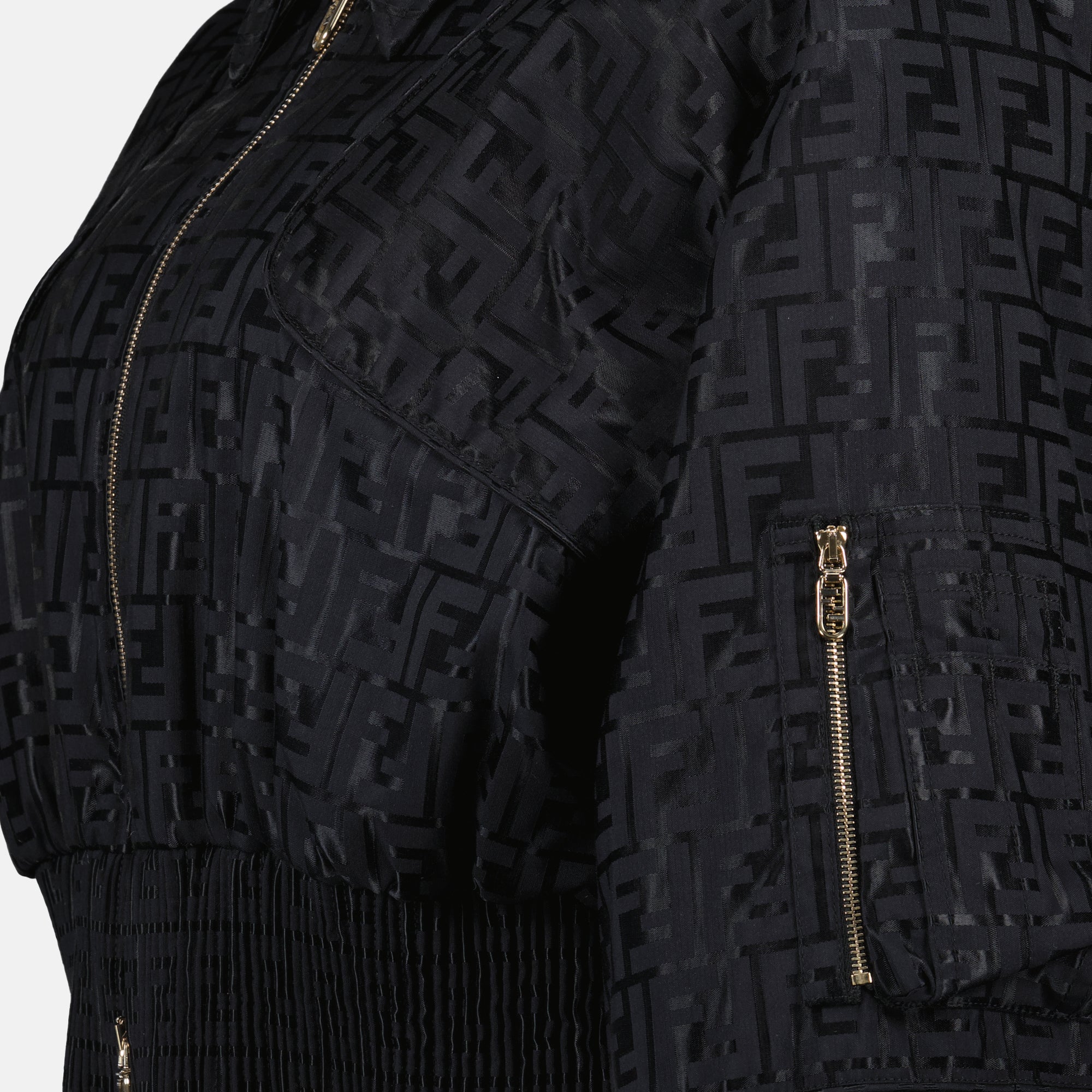 Vestes Bomber FF Fendi Noir Femme