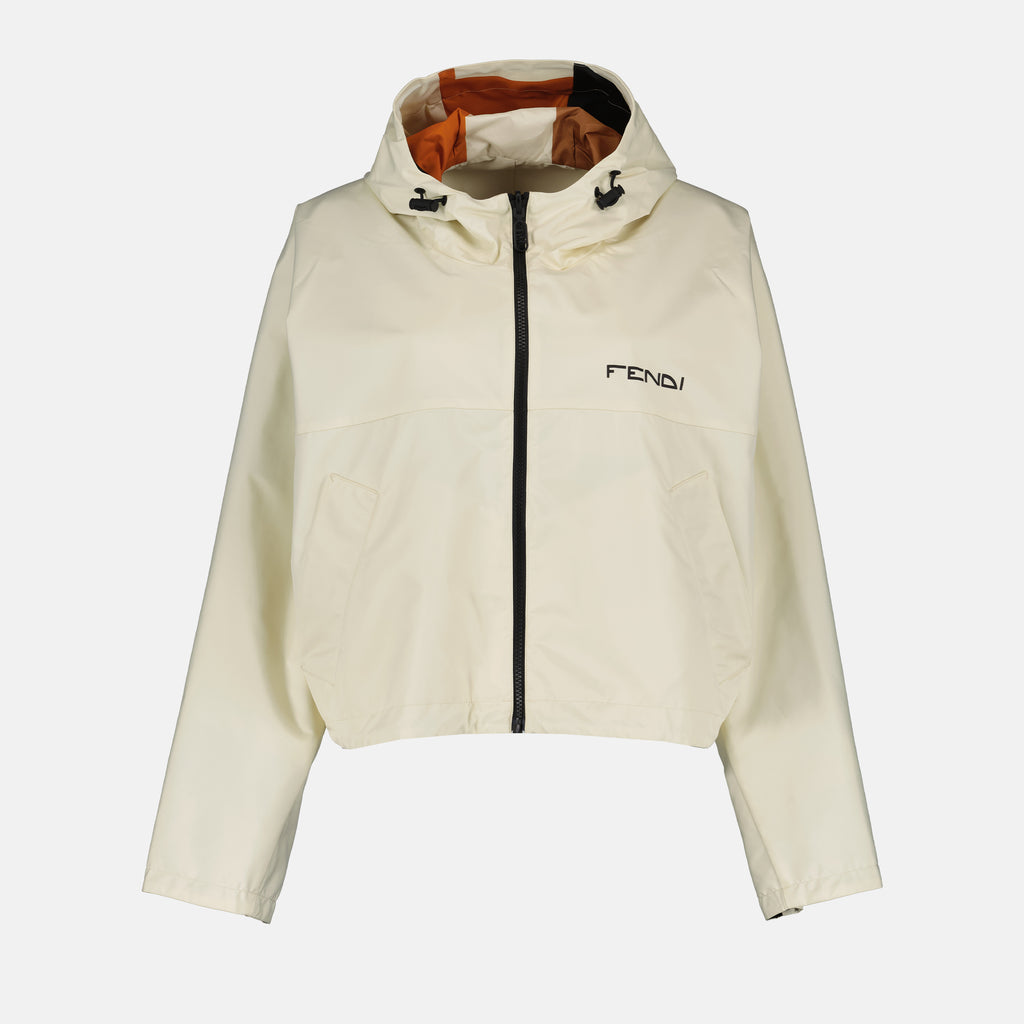 Jackets Coupe-vent réversible en nylon Fendi Beige Femme