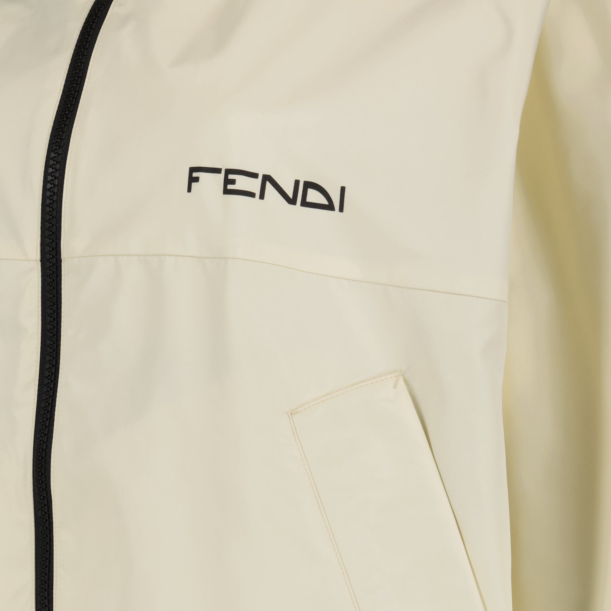 Jackets Coupe-vent réversible en nylon Fendi Beige Femme