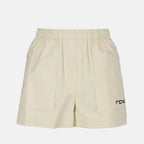 Shorts Short en nylon Fendi Beige Femme