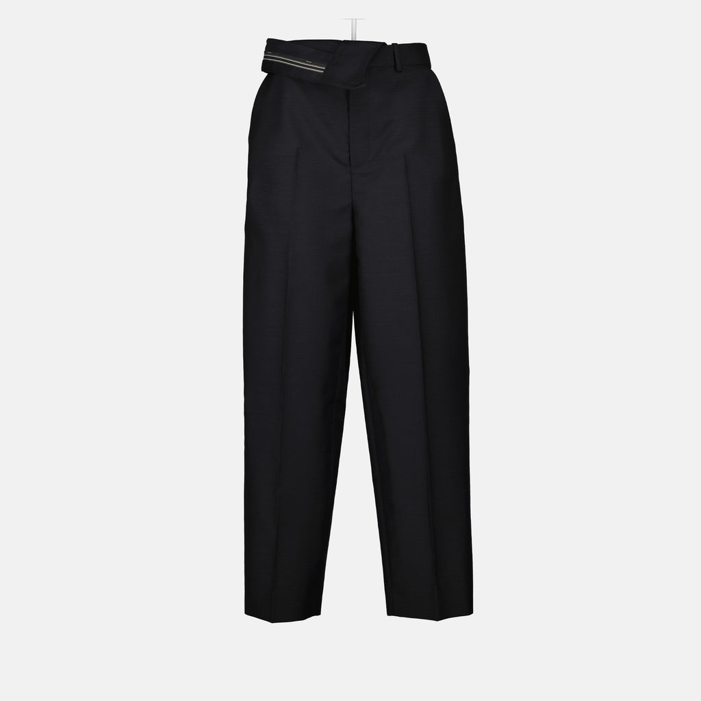 Pants Pantalon en mohair Fendi Black Femme