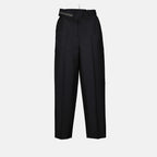 Pants Pantalon en mohair Fendi Black Femme