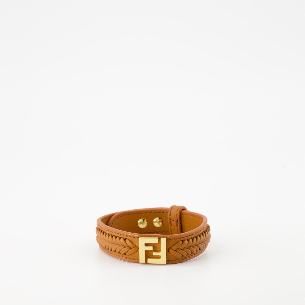 Joias Bracelet en cuir Forever Fendi Fendi Marrom Femme