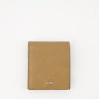 Small leather goods Portefeuille en cuir Fendi Shadow Fendi Beige Homme