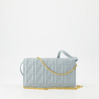 Bolsas transversais Portefeuille à chaîne Baguette Fendi Azul Femme