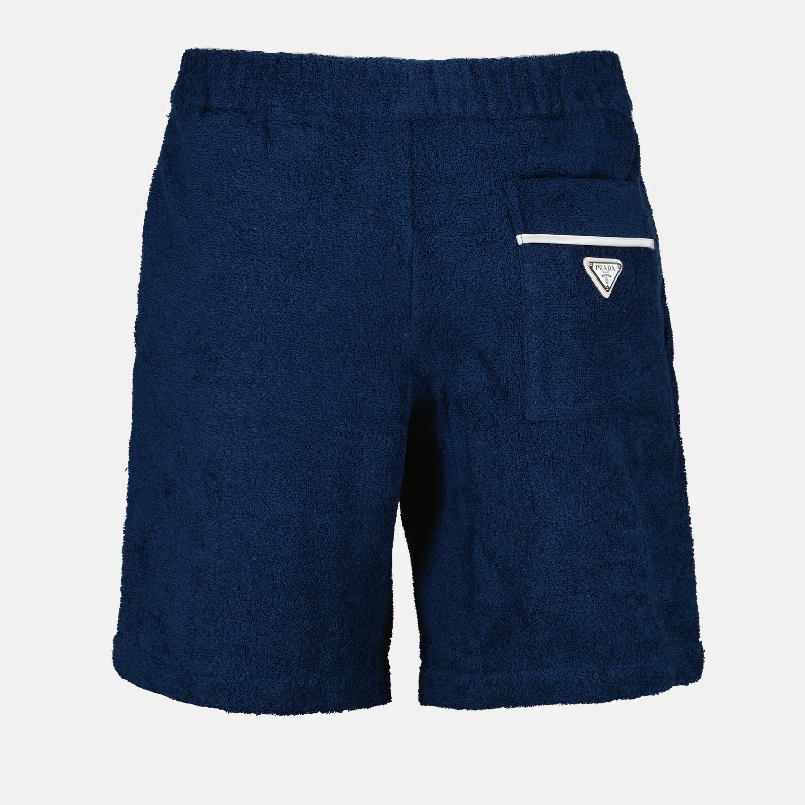 Shorts Terry cotton shorts Prada Dark blue Man