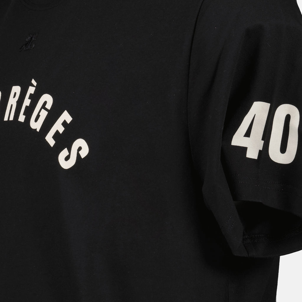 T-shirts T-shirt AC straight Courrèges Noir Homme