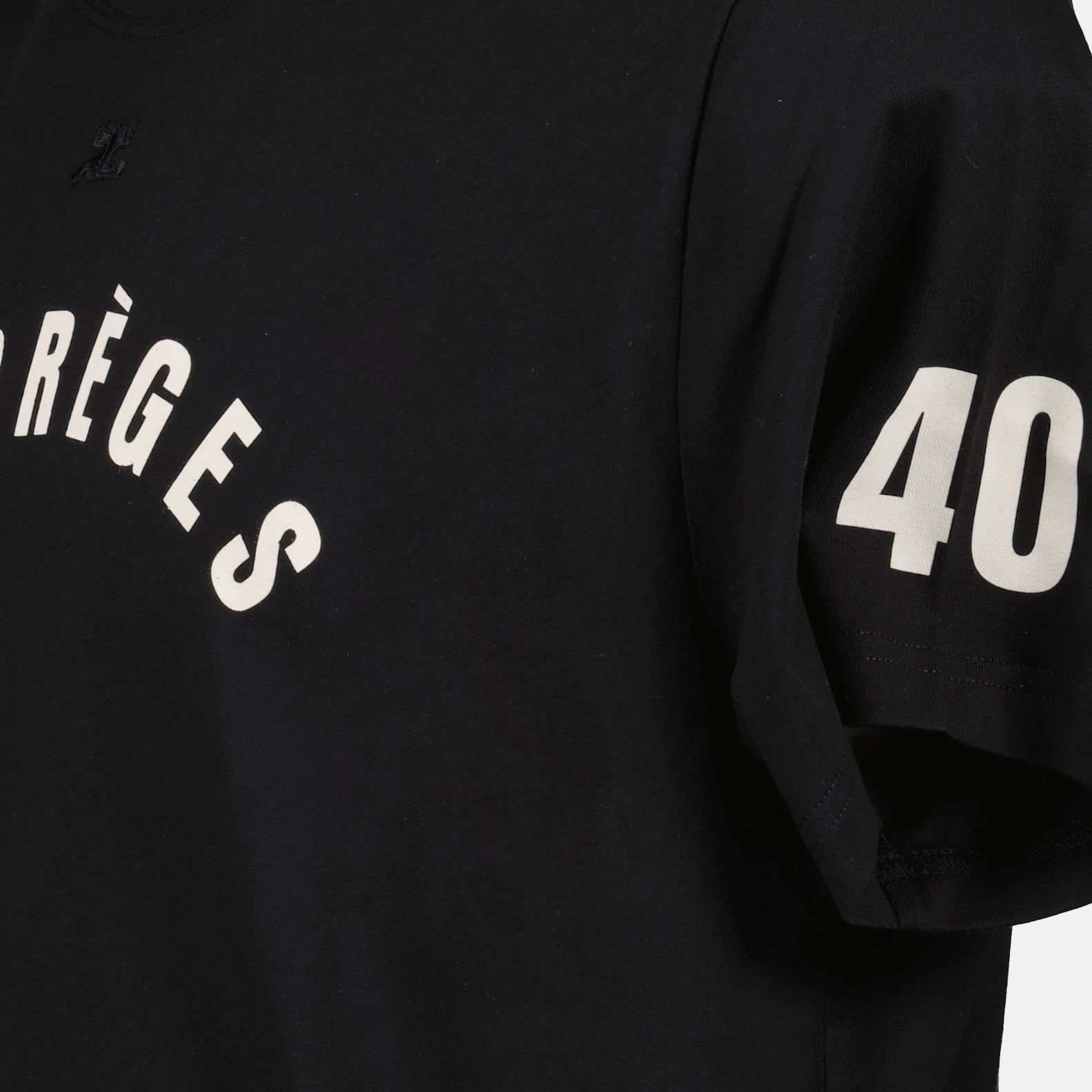 T-shirts T-shirt AC straight Courrèges Noir Homme