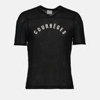 Camisetas Camiseta de béisbol de malla Courrèges Negro Homme