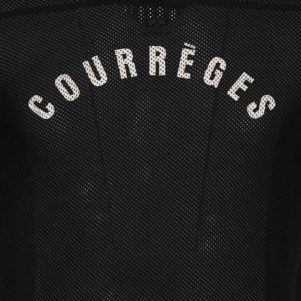 Camisetas Camiseta de béisbol de malla Courrèges Negro Homme