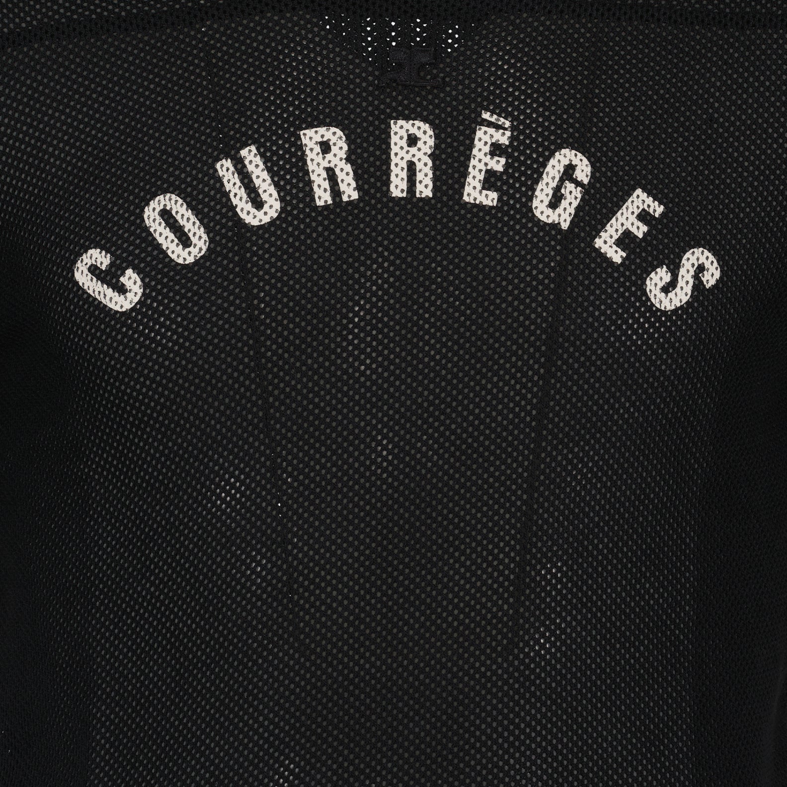 Camisetas Camiseta de béisbol de malla Courrèges Negro Homme