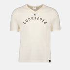 Camisetas T-shirt de Baseball em Malha Courrèges Bege Homme
