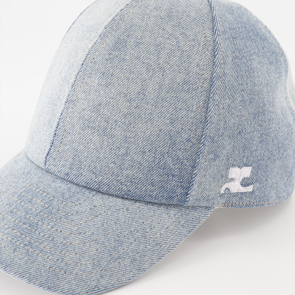 Cappelli, berretti e beanie Casquette classique en denim Courrèges Blu Homme
