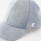 Cappelli, berretti e beanie Casquette classique en denim Courrèges Blu Homme