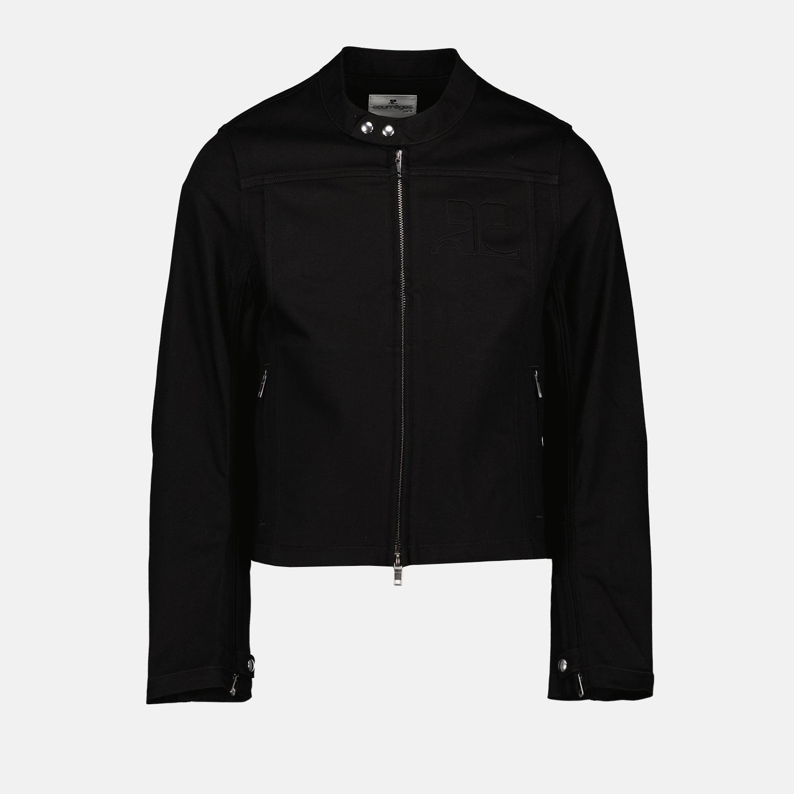 Jaquetas Jaqueta Biker Courrèges Preto Homme
