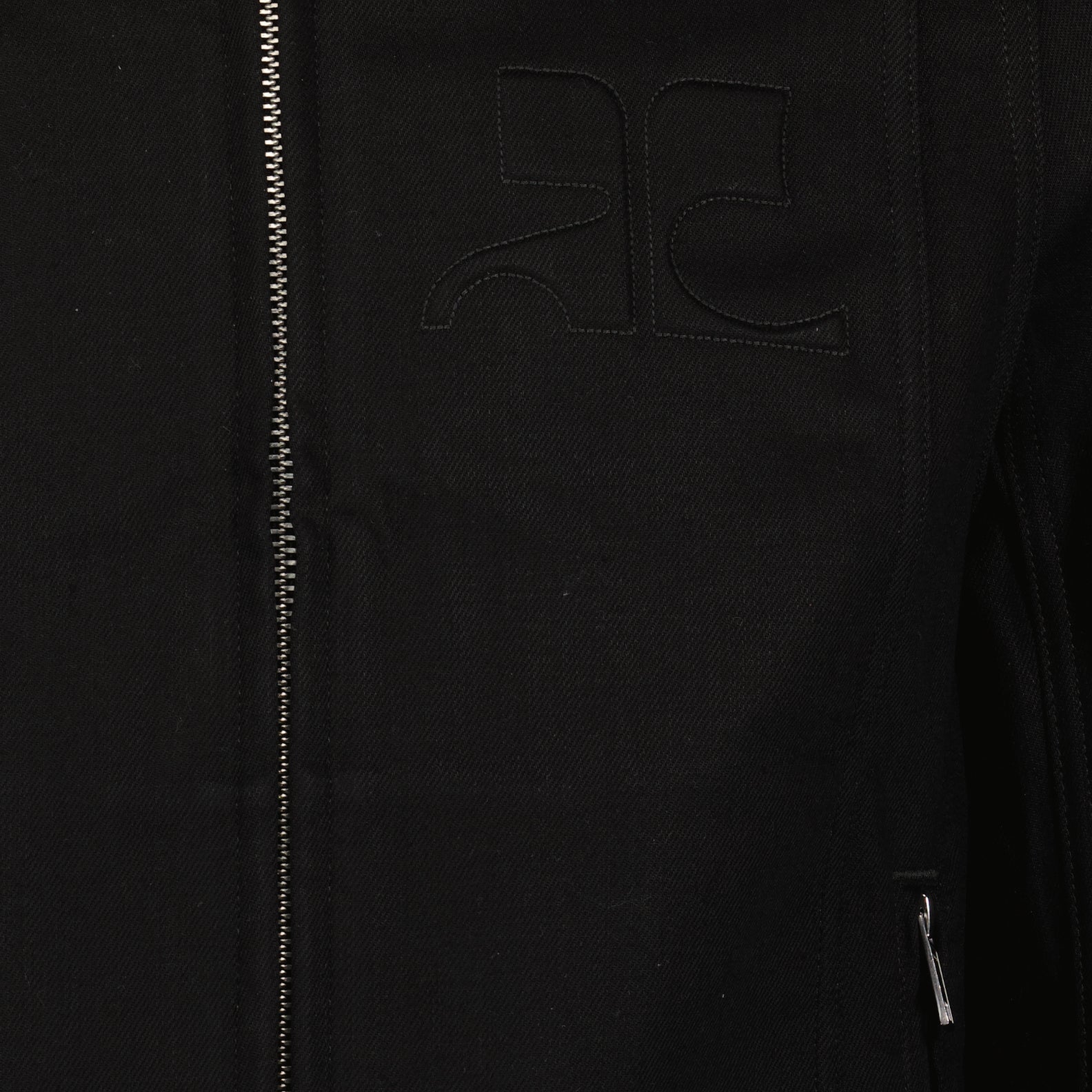 Jaquetas Jaqueta Biker Courrèges Preto Homme