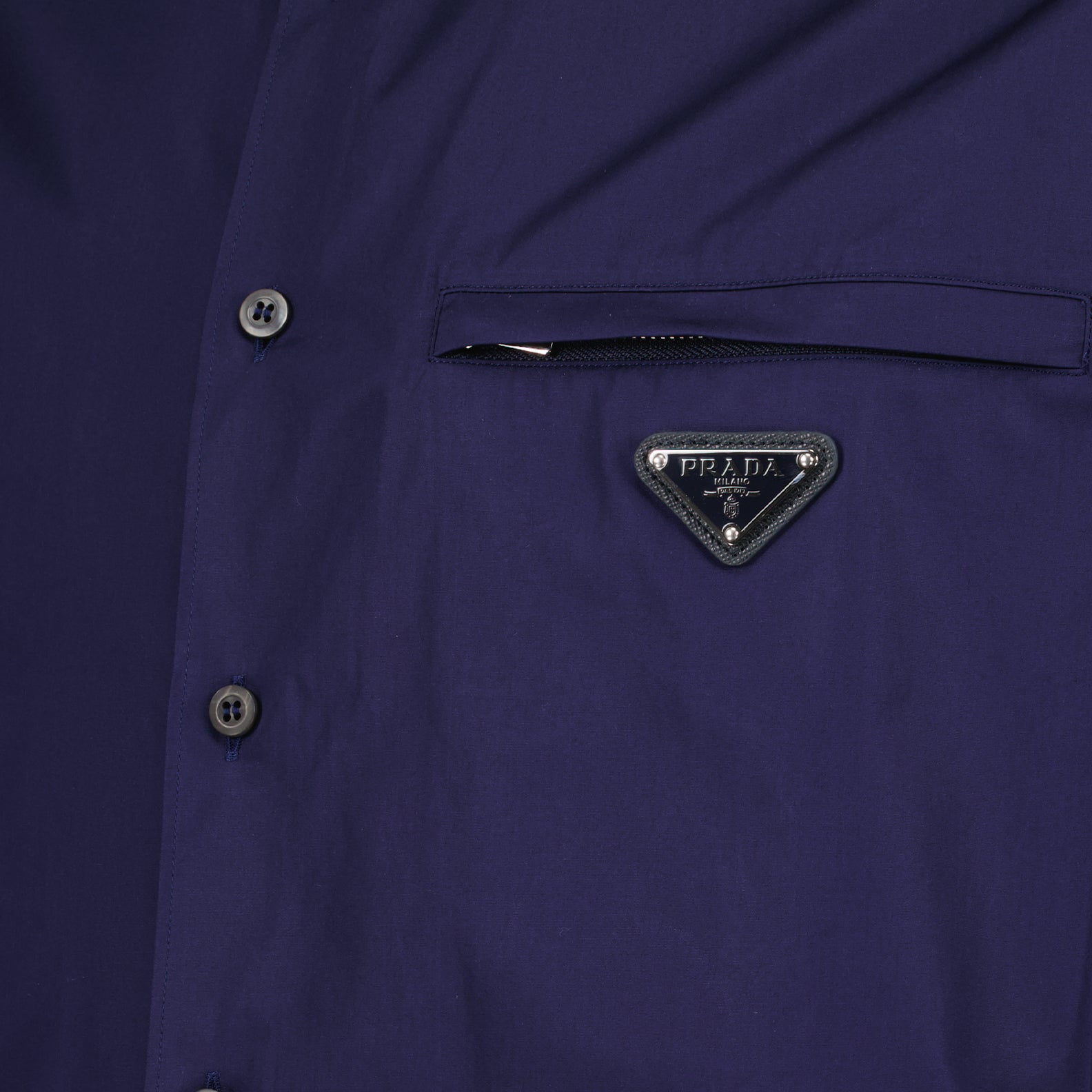 Shirts Cotton shirt Prada Blue Man