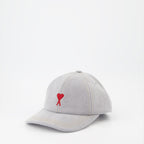 ハット・キャップ・ビーニー ハートキャップの友達 Ami PARIS グレー ユニセックス