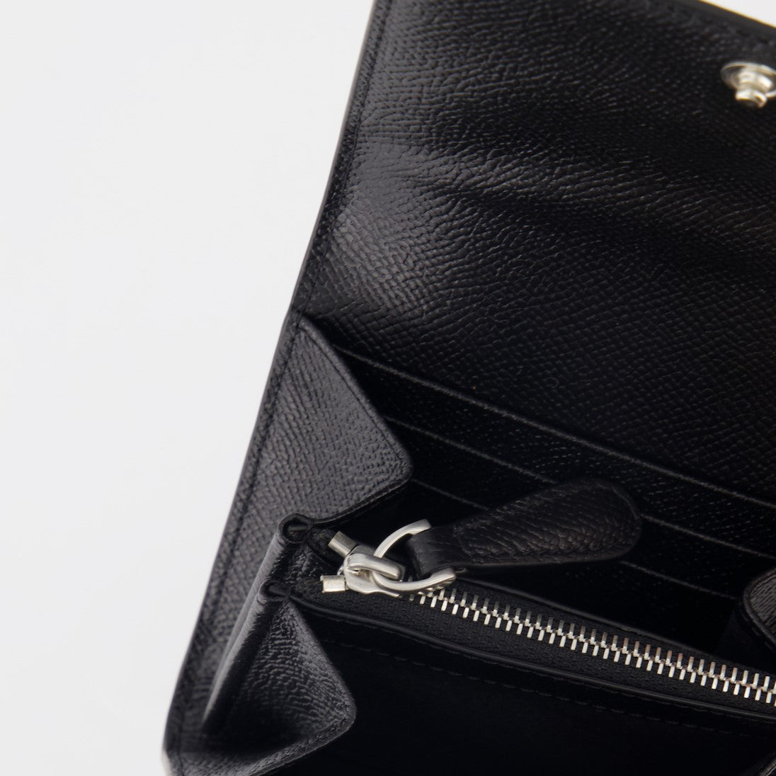 Small leather goods Ami de Coeur compact wallet Ami PARIS Black Unisex