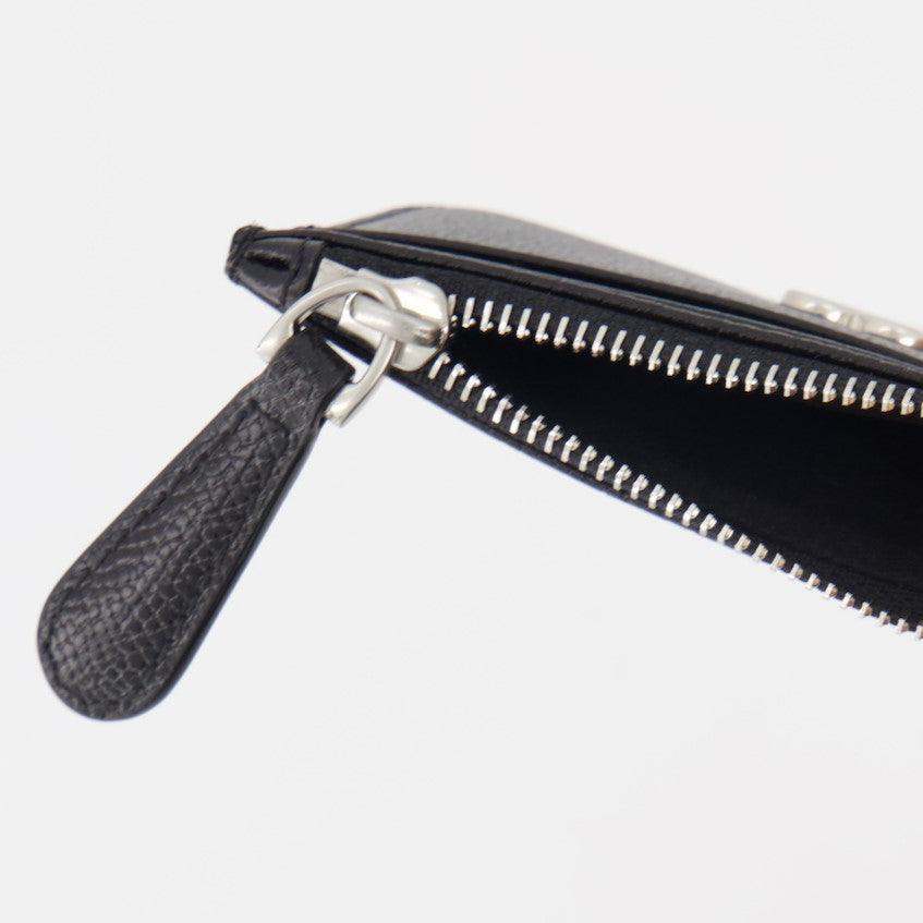 Small leather goods Heart Friend Wallet Ami PARIS Black Unisex