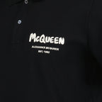 폴로 셔츠 Polo Graffiti Alexander McQueen 검은색 Homme