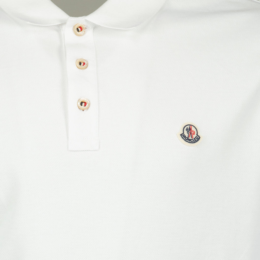 Polo shirts Logo polo shirt Moncler White Man