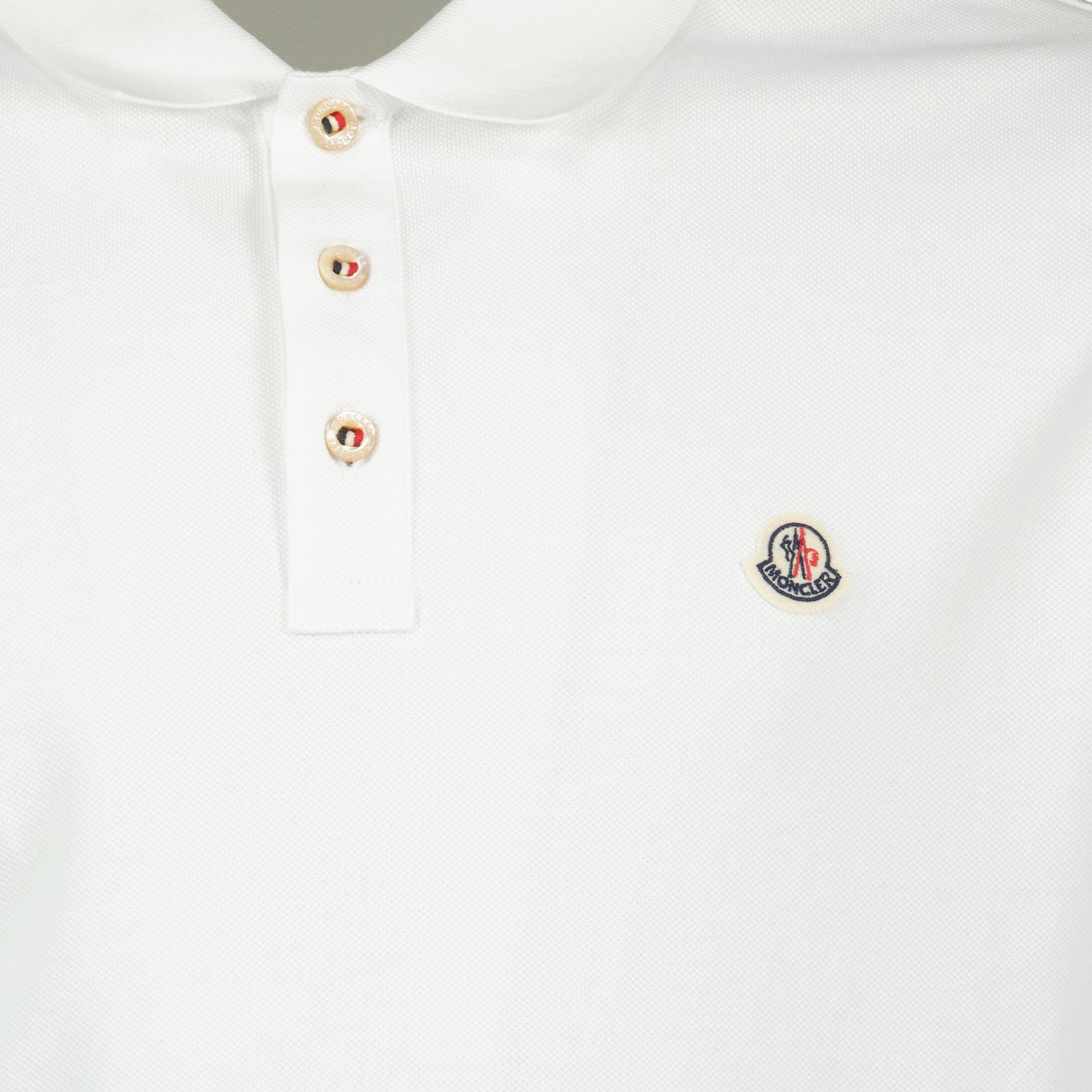 Polo shirts Logo polo shirt Moncler White Man