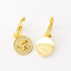 Bijoux Boucles d'oreilles Medusa Versace Doré Femme