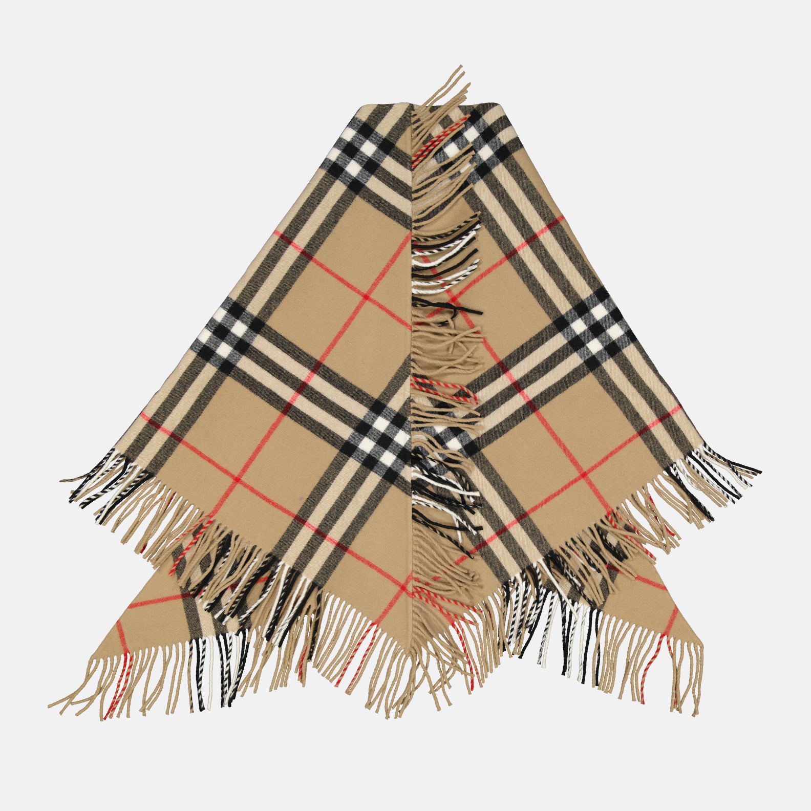 Vestes Poncho à carreaux Burberry Marron Unisexe