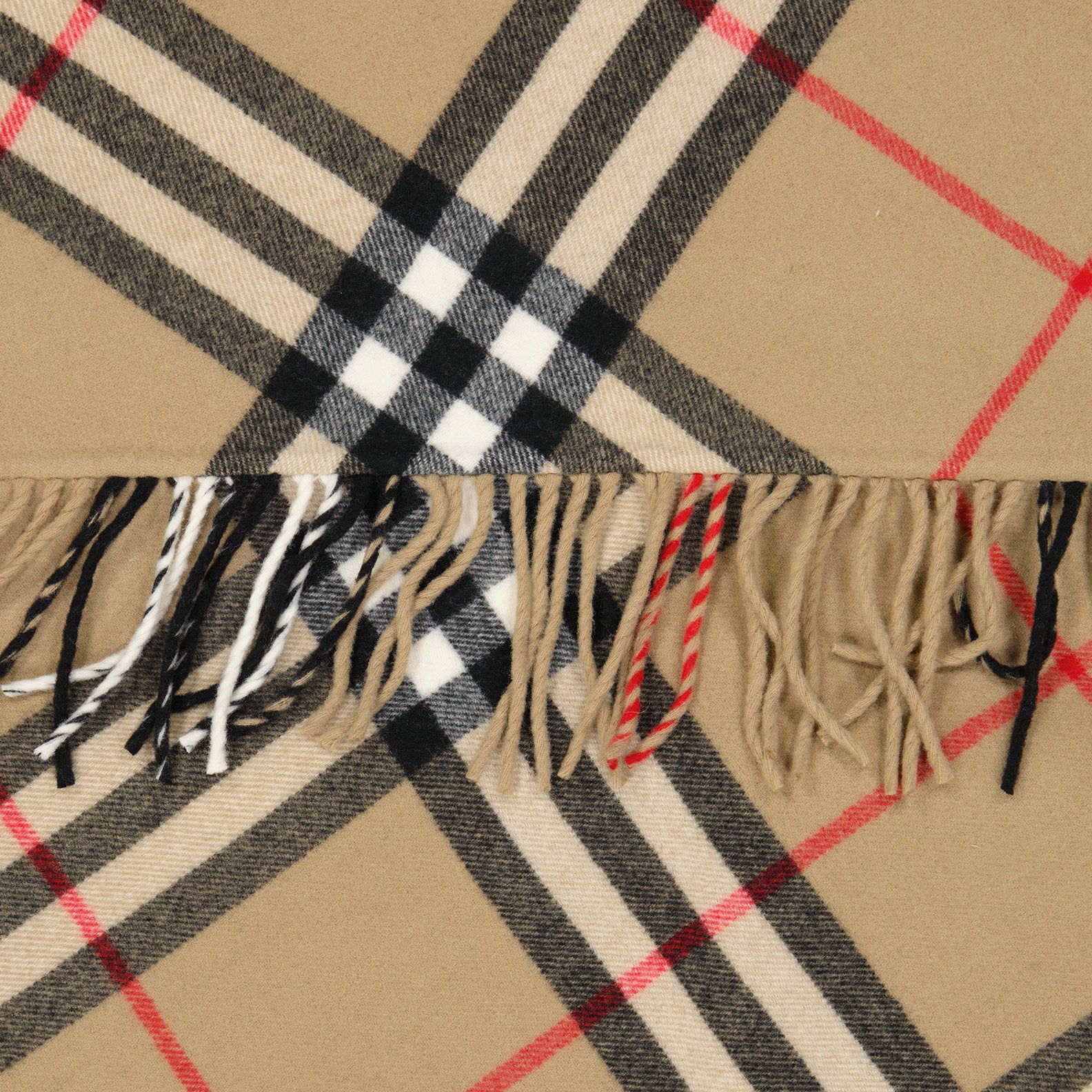 Vestes Poncho à carreaux Burberry Marron Unisexe