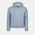 Sweatshirts Oblique zipped sweatshirt Dior Blue Man