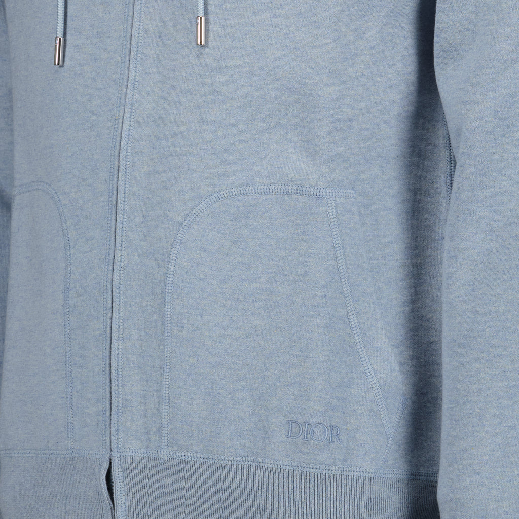 Sweatshirts Oblique zipped sweatshirt Dior Blue Man