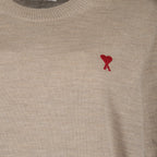 Maille Pull Ami de Coeur Ami PARIS Beige Femme