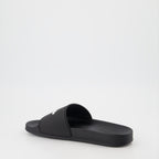 Open shoes Logo slides Palm Angels Black Man