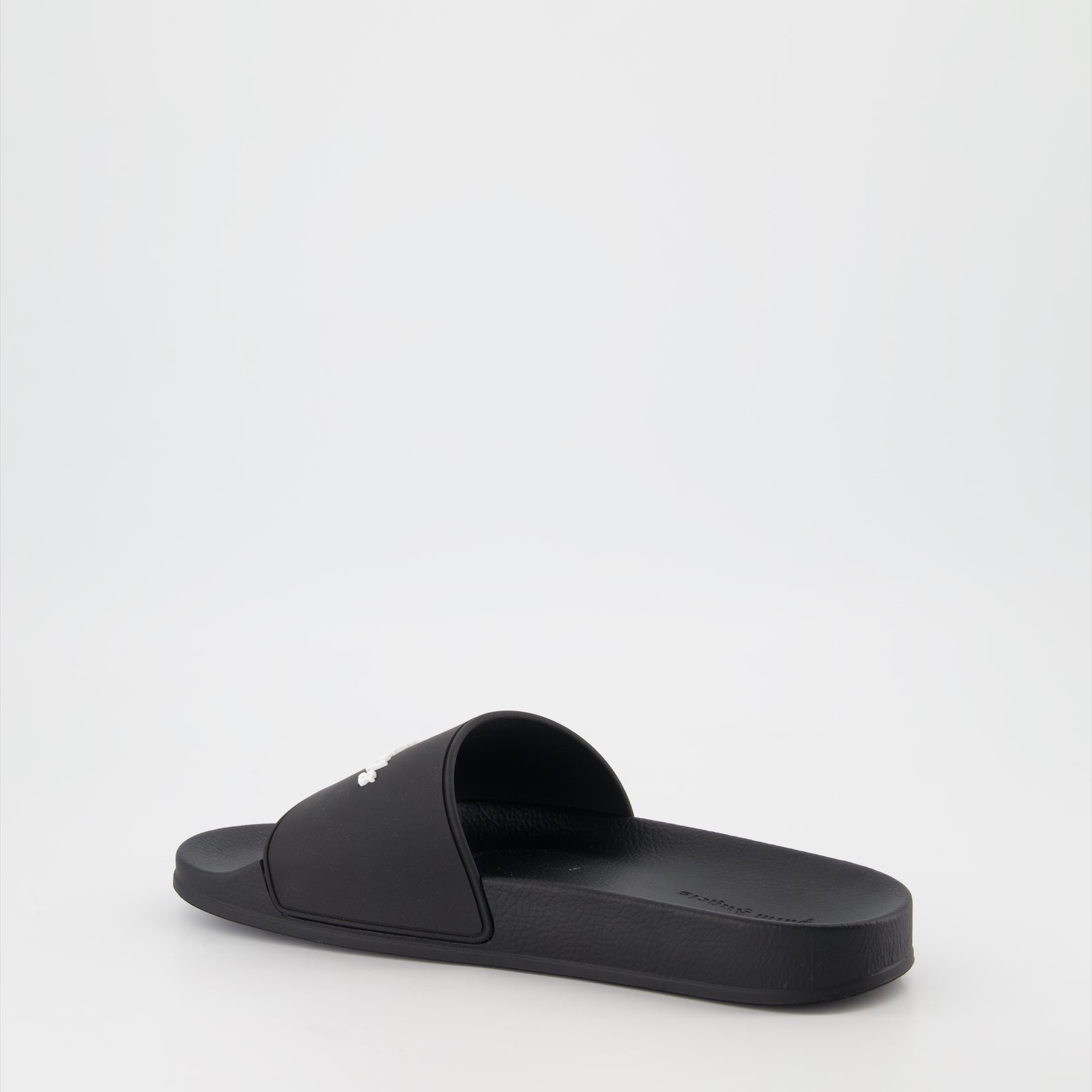 Open shoes Logo slides Palm Angels Black Man