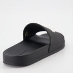 Open shoes Logo slides Palm Angels Black Man