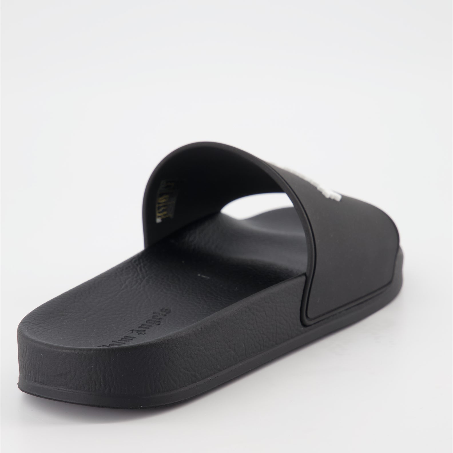 Open shoes Logo slides Palm Angels Black Man