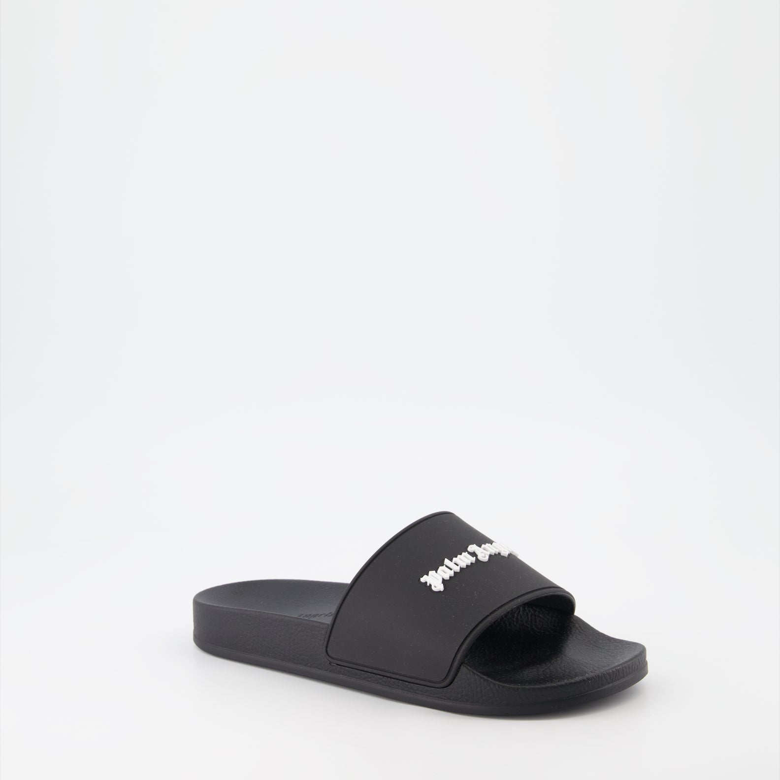 Open shoes Logo slides Palm Angels Black Women